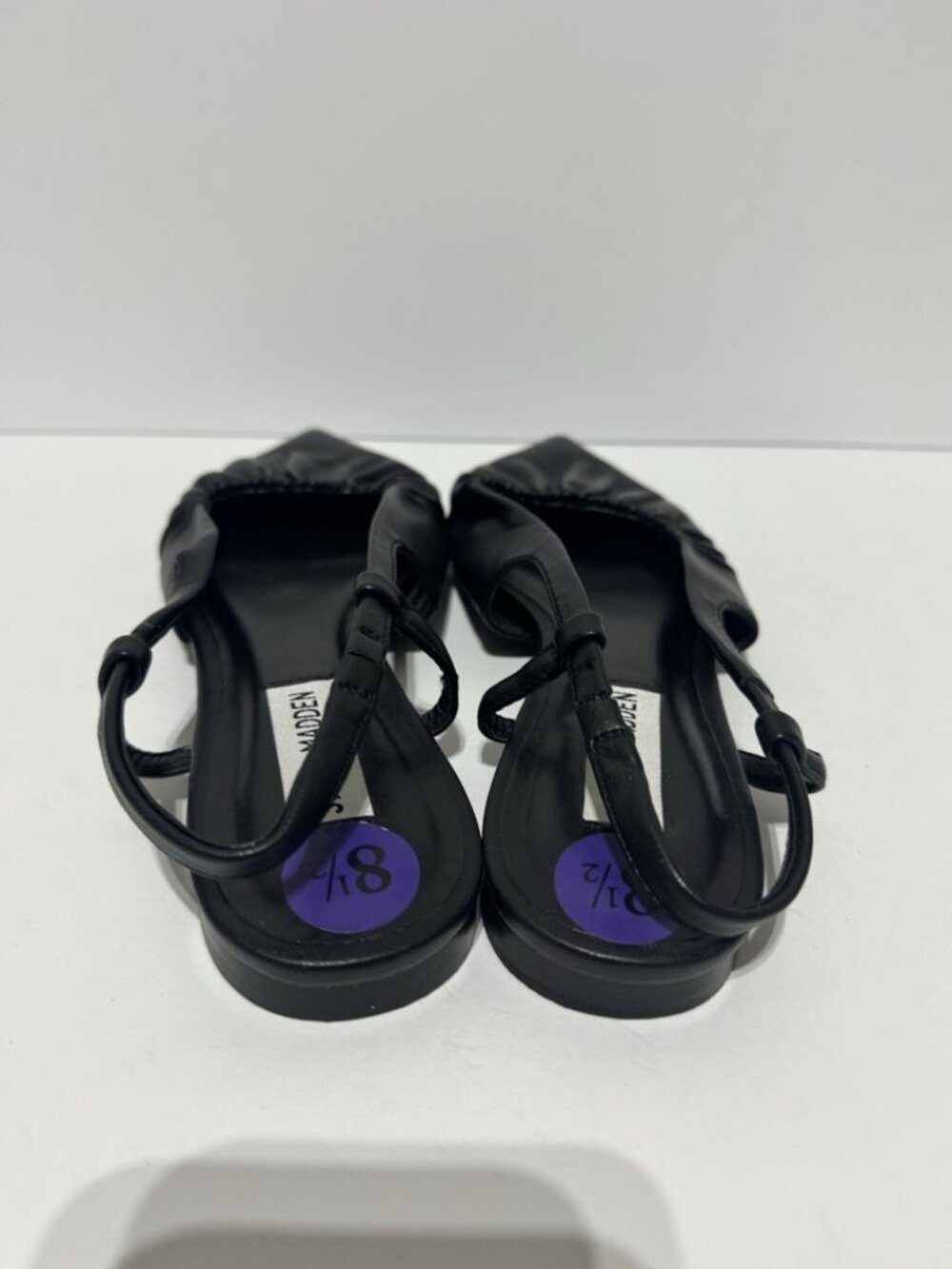 Steve Madden Womens Trixx Flat Black Size 8.5 M - Picture 4 of 5